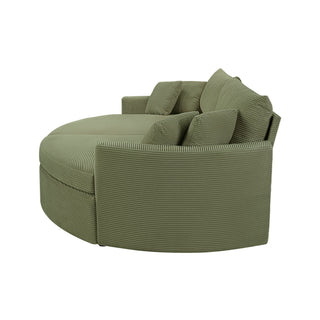 Oversized Double Chaise Lounge Sofa With USB Ports