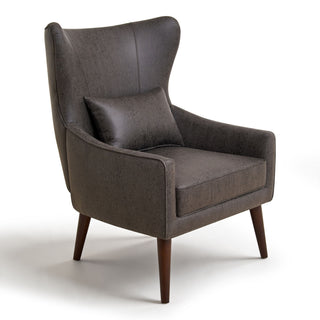 Leisure Chair With Curved Backrest