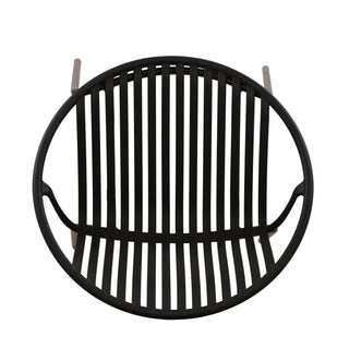 Stackable Outdoor Chairs With Breathable Plastic Backrest (Set of 2)