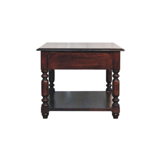 Turned Legs Drawer Table