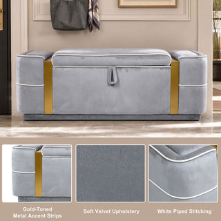 Storage Bench Upholstered Ottoman Bed End Bench With Lift Top Storage