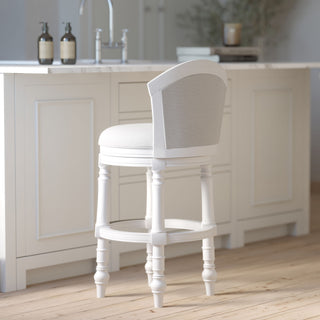 Barrel Back Stool With Swivel