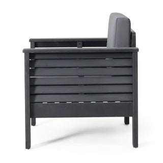 Slat Design Club Chairs With Cushions