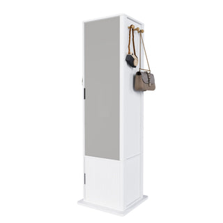 360° Rotating Makeup Cabinet With Full Length Mirror