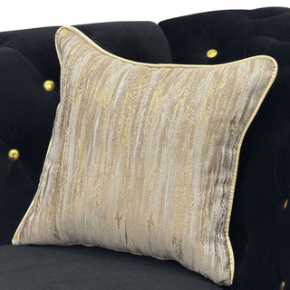 3 Person Sofa With Deep Seat, Tufted Backrest