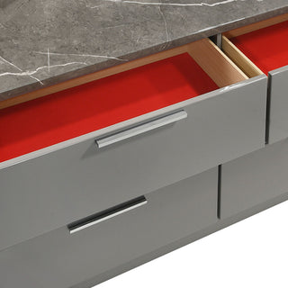 Elara - Dresser With Spacious Drawers - Gray