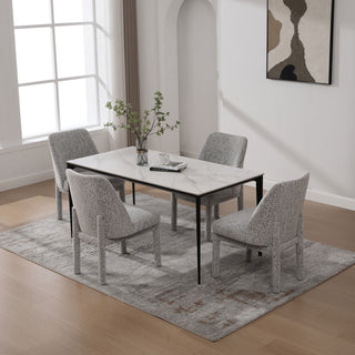 Wide Minimalist Dining Chair