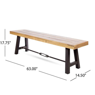 Catriona - 3 Piece Wood Outdoor Dining Set - Teak