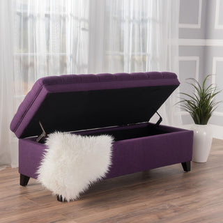 Juliana - Storage Ottoman With Birch Legs