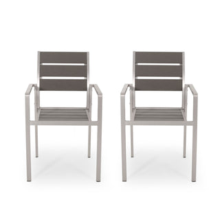 Dreamlan - Outdoor Aluminum Dining Chair (Set of 2)
