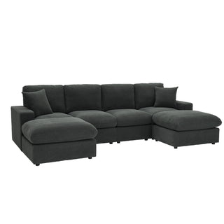 Sectional With 2 Ottomans