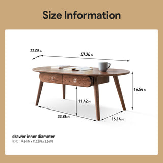 Capsule Centre Low Table With Drawers Coffee Table