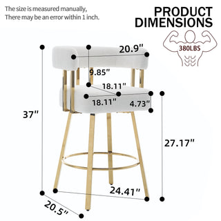 Decorative Upholstered Side Chair For Living Room (Set of 2)