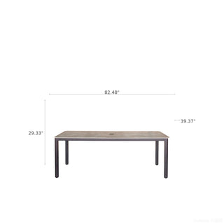 Verona - Dining Table - Dark Espresso / Gray