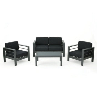 Cape Coral - 4 Pieces Outdoor Patio Chat Set