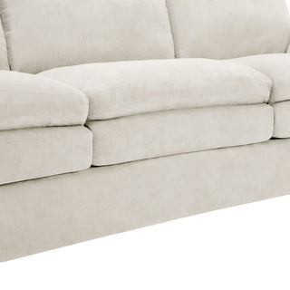 Cozy Upholstered Cushion Loveseat Sofa For Living Room