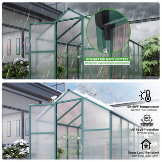 Polycarbonate Walk-In house, Raised Base For Outdoor In All Season