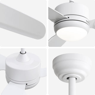 46" New Design Ceiling Fan With Lights 3 ABS Blades 6-Speed Dc Motor