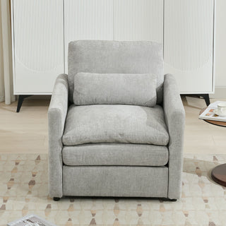 Cozy Upholstered Cushion Armchair For Living Room