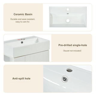 Bathroom Vanity, Combo Cabinet, Bathroom Storage Cabinet, Single Ceramic Sink