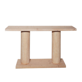 Double Cylinder Base Console Table For Living Room - Multi