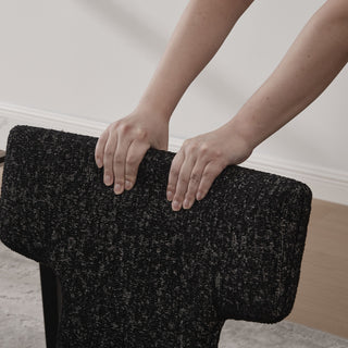 Armless Curved Back Accent Chairs