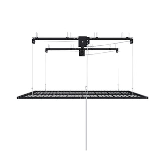 Overhead Garage Storage Rack For High Ceilings & Safety Lock - Black