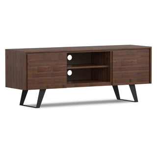 Lowry - TV Media Stand - Distressed Charcoal Brown