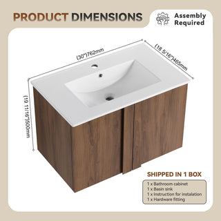 Floating Bathroom Vanity With Sink Combo