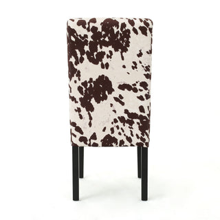 Contemporary Dining Chair With Rubberwood Legs (Set of 2)