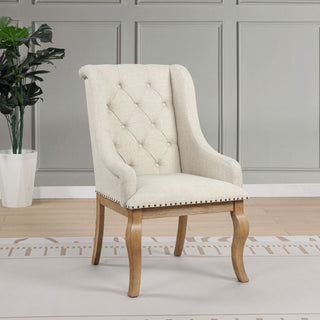 Fremont - Upholstered Dining With Button Tufted (Set of 2) - Brown