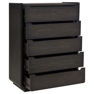 Bangor - 5 Drawer Bedroom Chest - Black