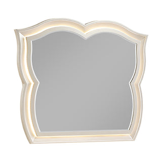Flora - Framed Mirror With LED Lighting (Dresser Not Included) - Champagne
