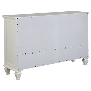 Dennis - 4 Piece Eastern King Bedroom Set - Cream White