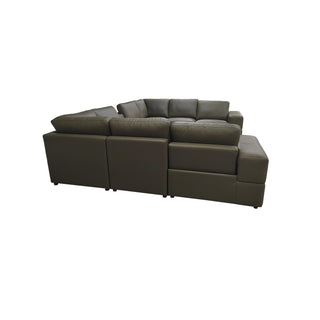 Upholstered Large Arms Sectional With Recliner Seats