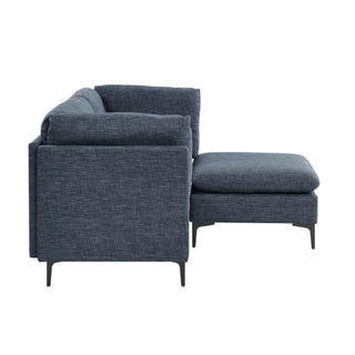 Upholstered Modular Sectional & Tall Legs