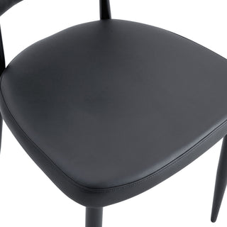 Minimalist Ergonomic Dining Chair With Curved Backres (Set of 4)