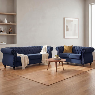 Chesterfield 3 Seater Sofa With Rolled Arms