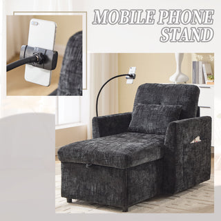 Multifunctional Recliner Sofa With Storage And Phone Bracket