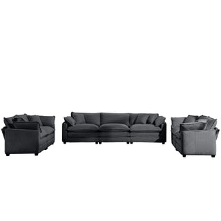 Elegant Oversized Sectional Sofa Set With Deep Seats And Flexible Layout