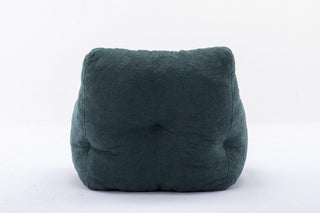 Soft Teddy Fabric Tufted Foam Bean Bag Chair With Teddy Fabric