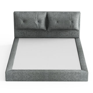 Airframe - Upholstered Bed Frame With Double Layered Upholstered Headboard