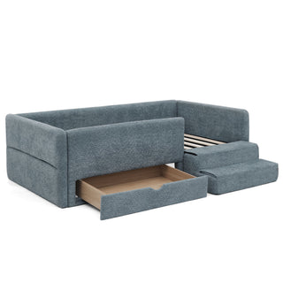 Safe Kids Bed With Guardrails And Storage