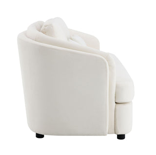 Mariko - 3 Piece Living Room Set Sofa Loveseat Chair - Beige