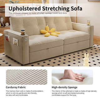 2 In 1 Convertible Sofa Bed For Living Rooms