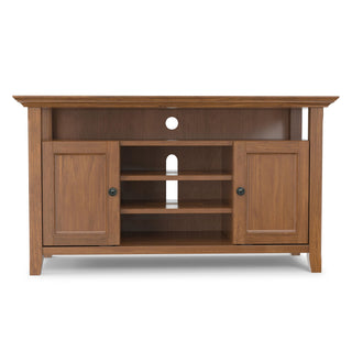Amherst - TV Media Stand - Medium Saddle Brown