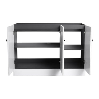 Contemporary Freestanding Bathroom Vanity With Resin Sink & Soft-Close Cabinet Doors