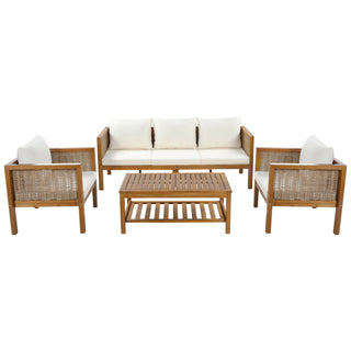 Patio Set Outdoor With Coffee Table And Cushions