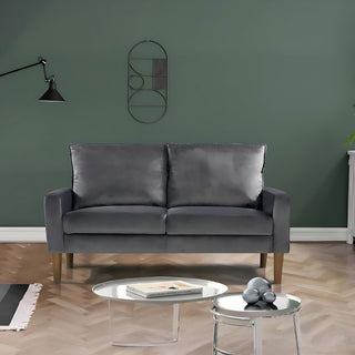 Upholstered Loveseat Sofa, 2 Seater Couch For Living Room Apartment