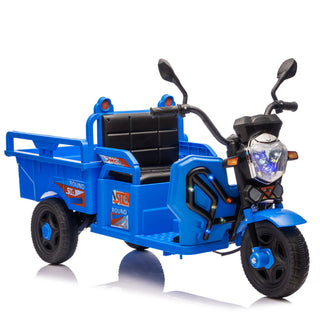 12V Kids Electric 3 Wheel Cargo Truck With LED Lights & Music